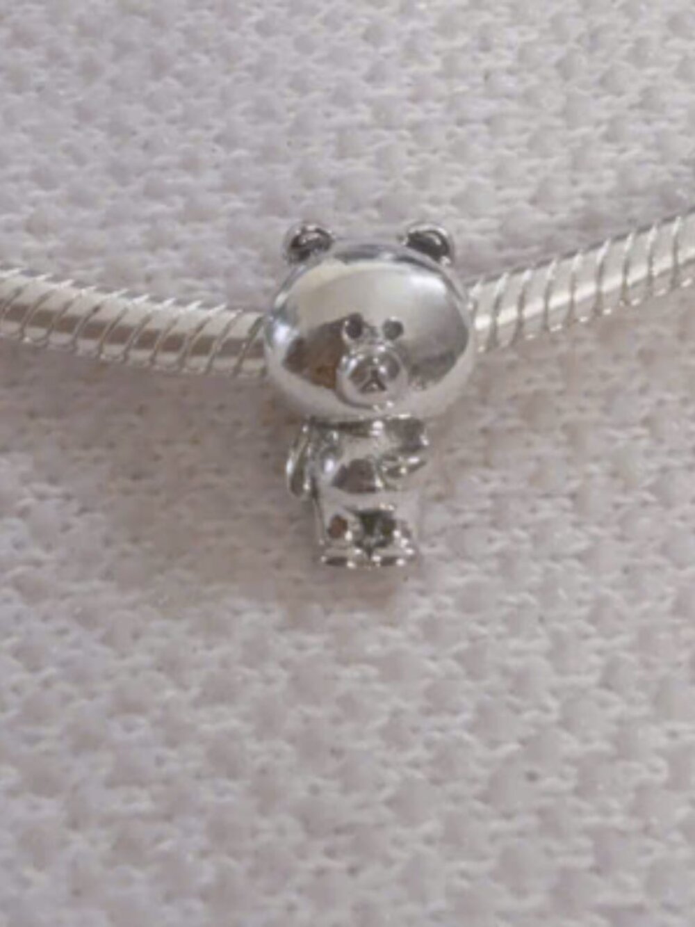 Teddy Bear Silver Charm For Pandora Bracelet